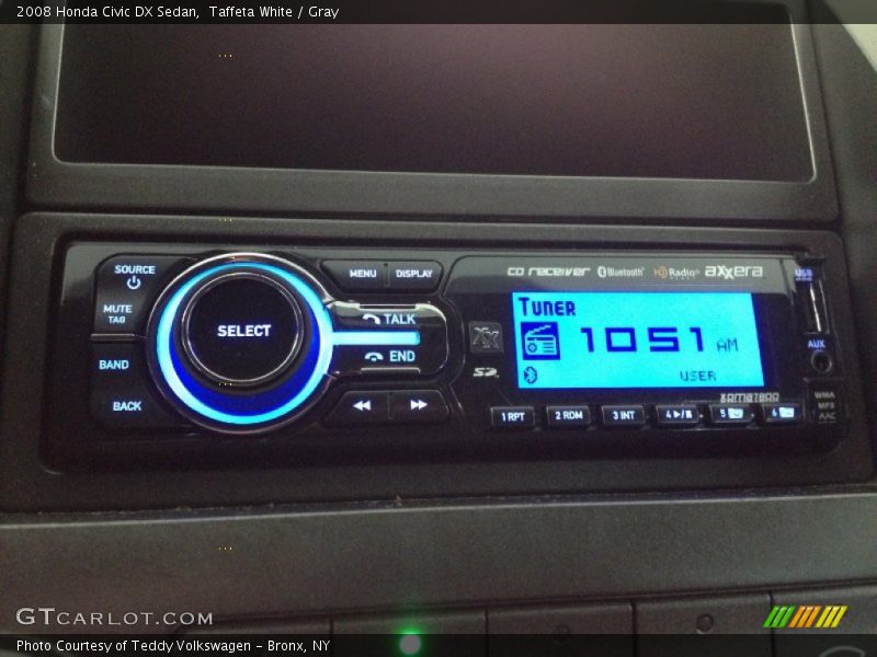 Taffeta White / Gray 2008 Honda Civic DX Sedan