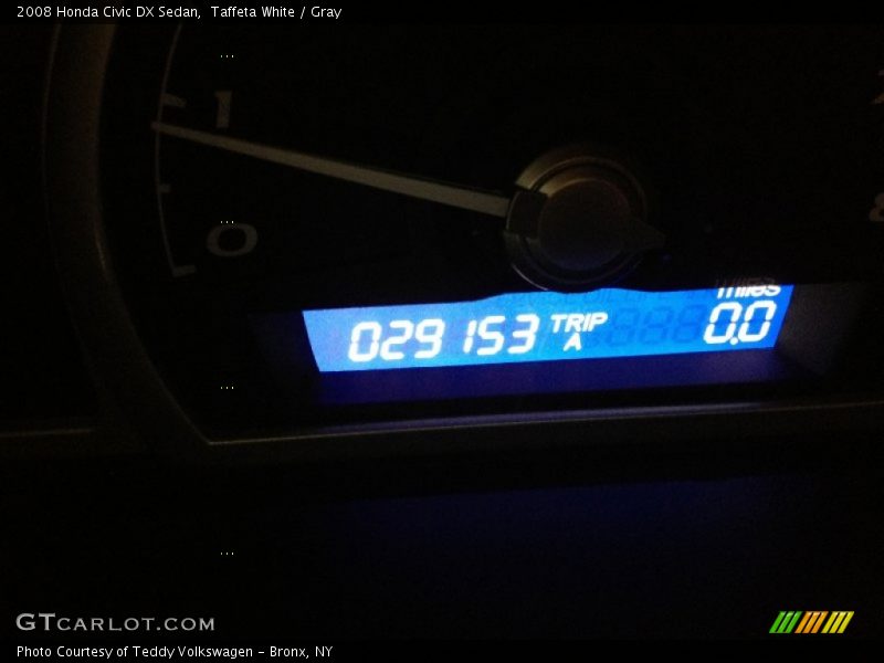 Taffeta White / Gray 2008 Honda Civic DX Sedan