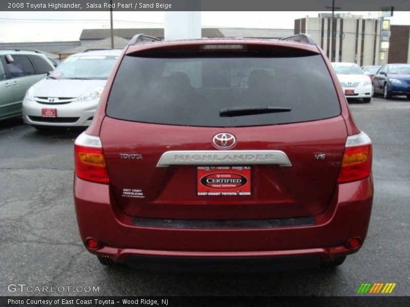 Salsa Red Pearl / Sand Beige 2008 Toyota Highlander
