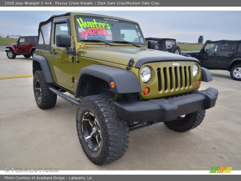 Rescue Green Metallic / Dark Slate Gray/Medium Slate Gray 2008 Jeep Wrangler X 4x4