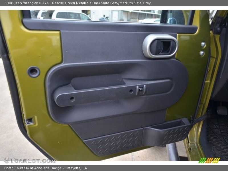 Rescue Green Metallic / Dark Slate Gray/Medium Slate Gray 2008 Jeep Wrangler X 4x4