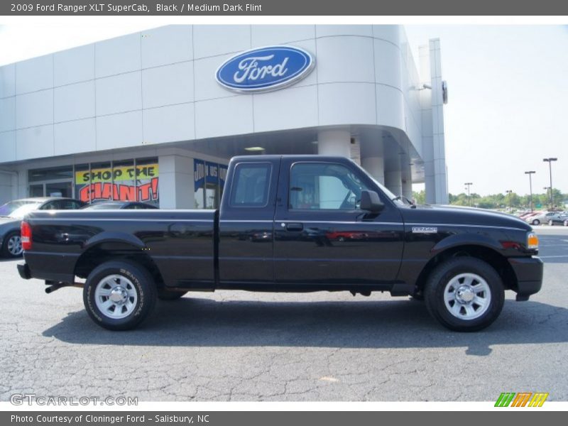 Black / Medium Dark Flint 2009 Ford Ranger XLT SuperCab