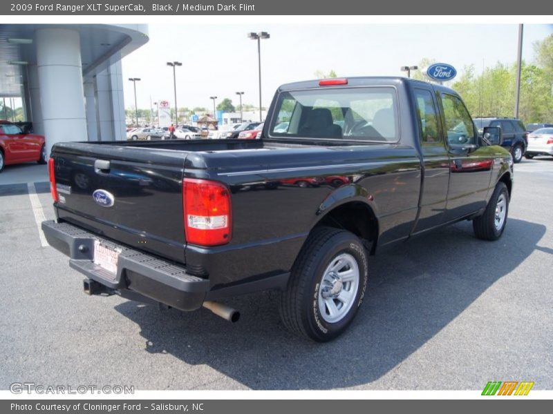 Black / Medium Dark Flint 2009 Ford Ranger XLT SuperCab