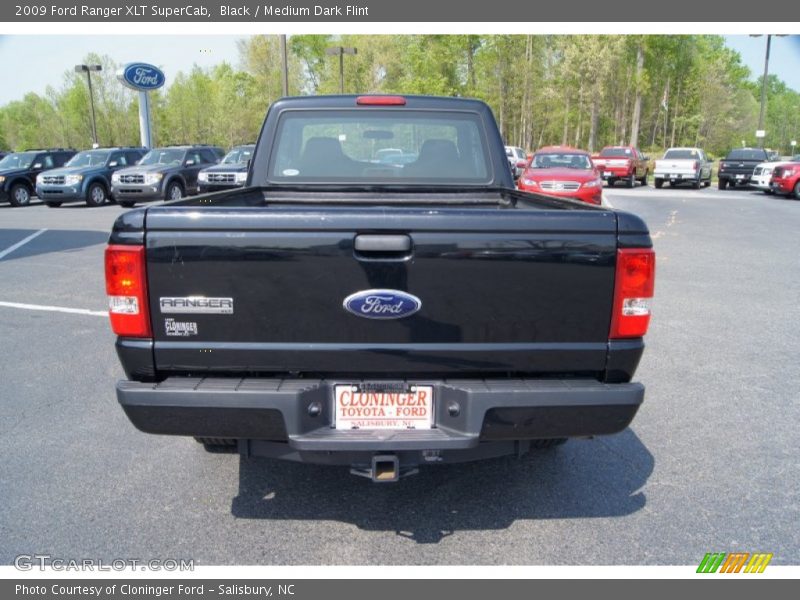 Black / Medium Dark Flint 2009 Ford Ranger XLT SuperCab