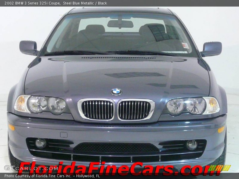 Steel Blue Metallic / Black 2002 BMW 3 Series 325i Coupe