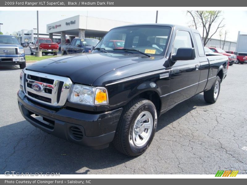 Black / Medium Dark Flint 2009 Ford Ranger XLT SuperCab