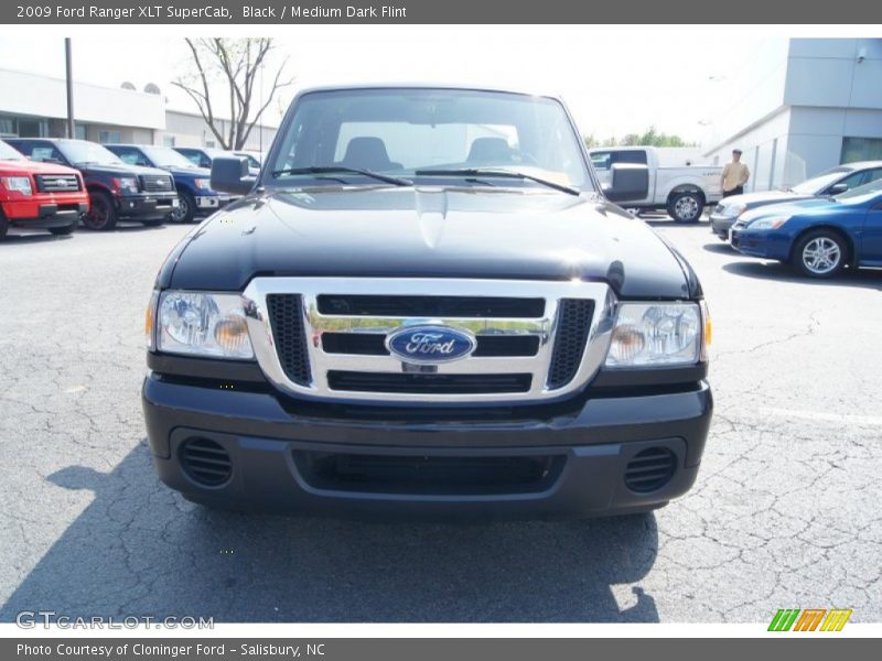 Black / Medium Dark Flint 2009 Ford Ranger XLT SuperCab