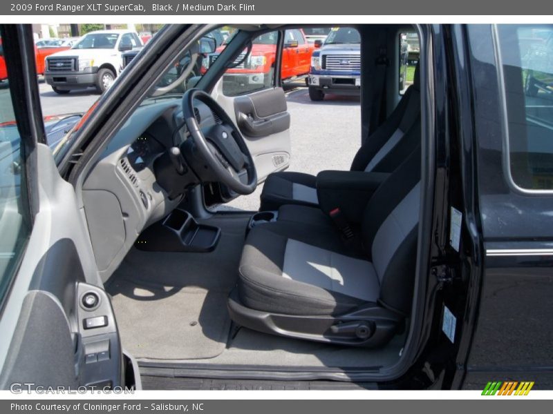 Black / Medium Dark Flint 2009 Ford Ranger XLT SuperCab