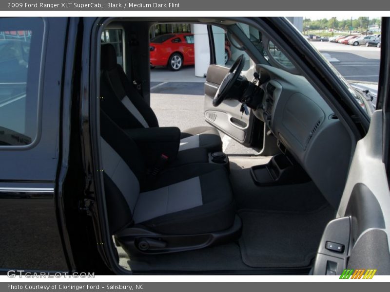 Black / Medium Dark Flint 2009 Ford Ranger XLT SuperCab