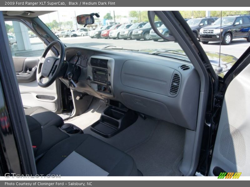 Black / Medium Dark Flint 2009 Ford Ranger XLT SuperCab