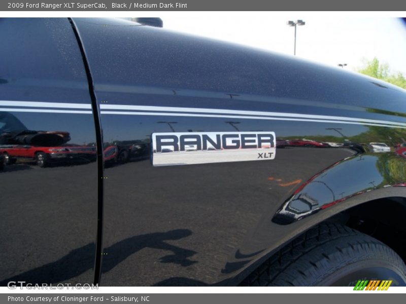 Black / Medium Dark Flint 2009 Ford Ranger XLT SuperCab