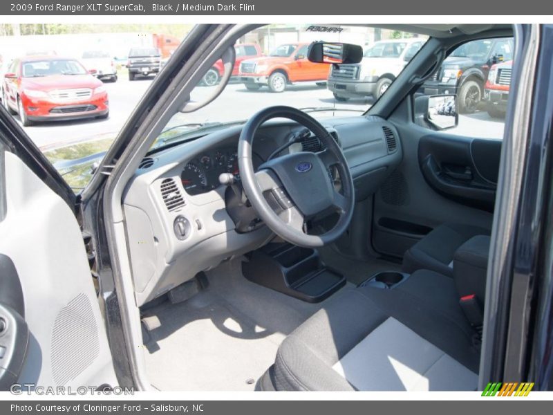 Black / Medium Dark Flint 2009 Ford Ranger XLT SuperCab