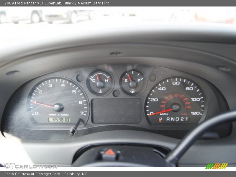 Black / Medium Dark Flint 2009 Ford Ranger XLT SuperCab