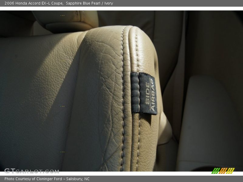 Sapphire Blue Pearl / Ivory 2006 Honda Accord EX-L Coupe