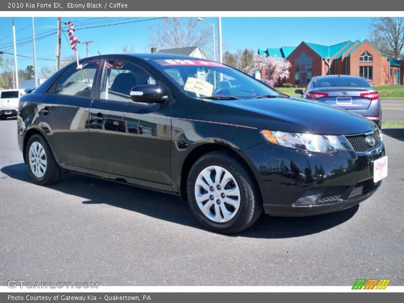Ebony Black / Coffee 2010 Kia Forte EX
