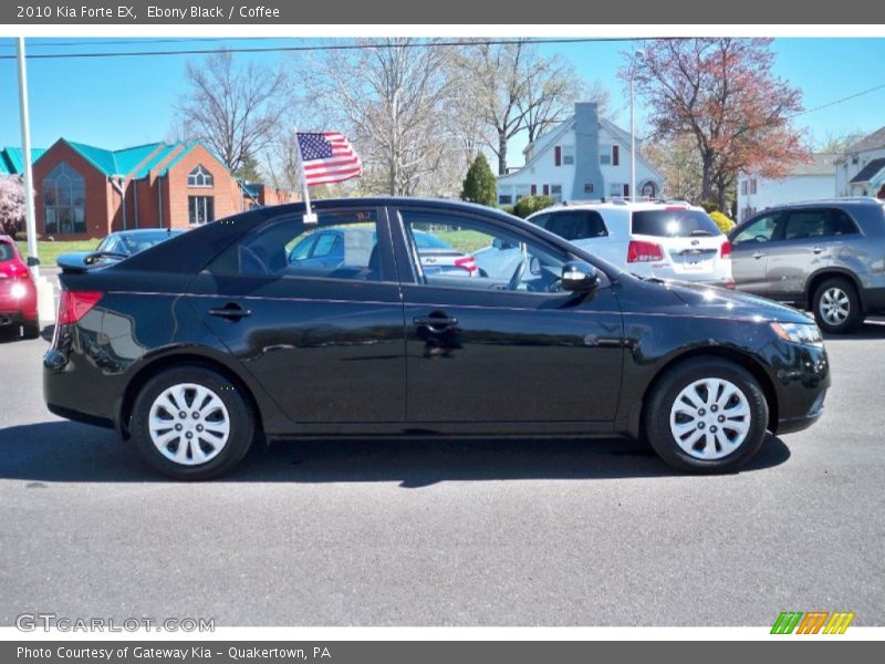Ebony Black / Coffee 2010 Kia Forte EX