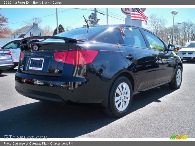 Ebony Black / Coffee 2010 Kia Forte EX