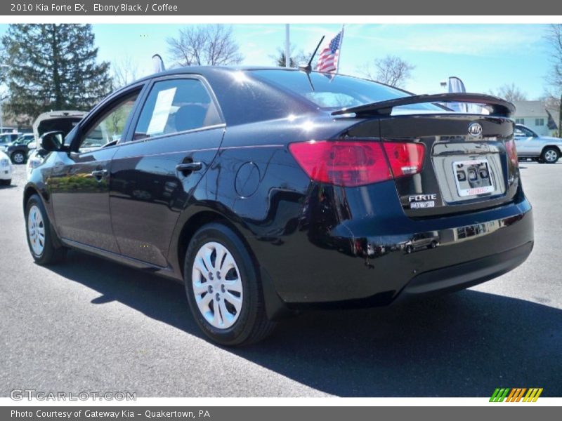 Ebony Black / Coffee 2010 Kia Forte EX