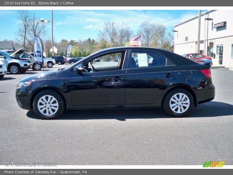 Ebony Black / Coffee 2010 Kia Forte EX