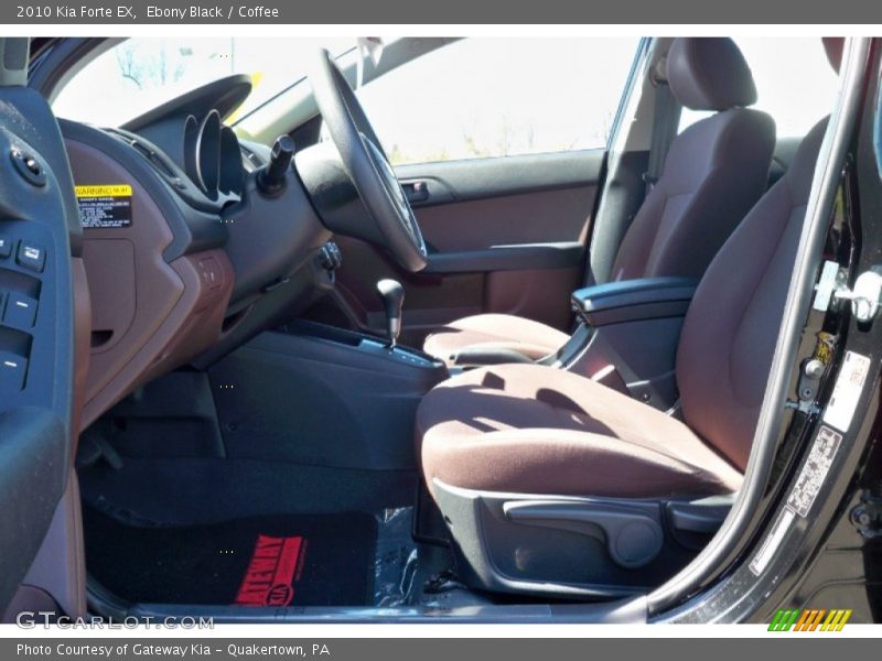 Ebony Black / Coffee 2010 Kia Forte EX