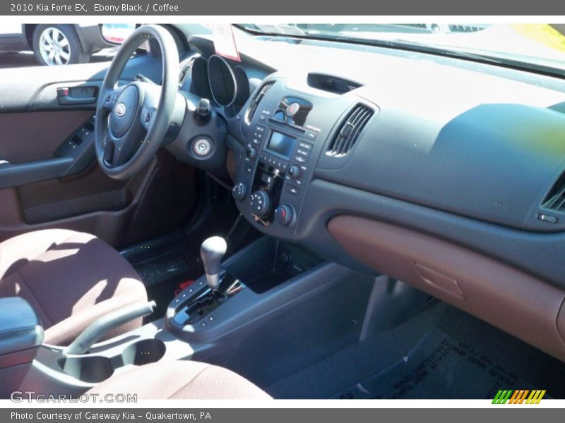 Ebony Black / Coffee 2010 Kia Forte EX