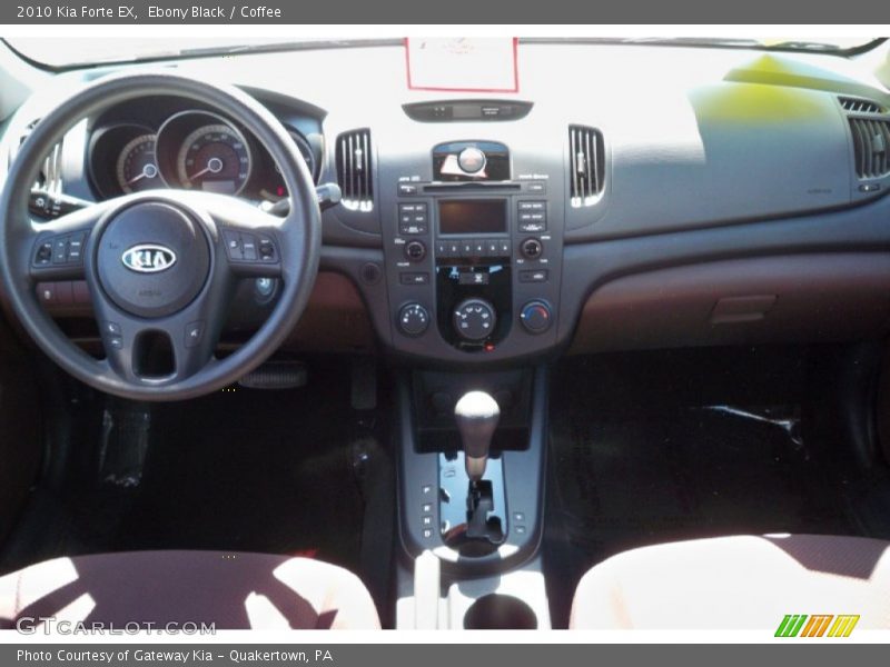 Ebony Black / Coffee 2010 Kia Forte EX