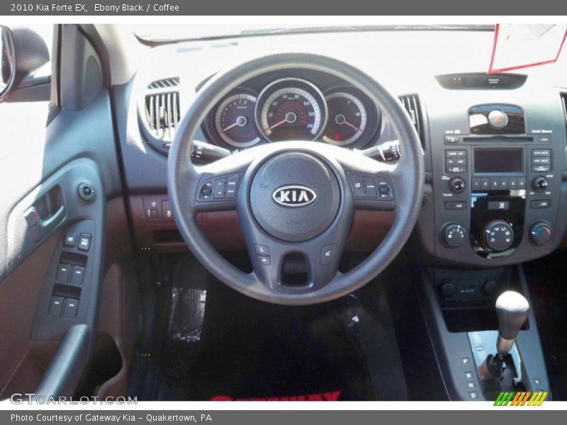 Ebony Black / Coffee 2010 Kia Forte EX