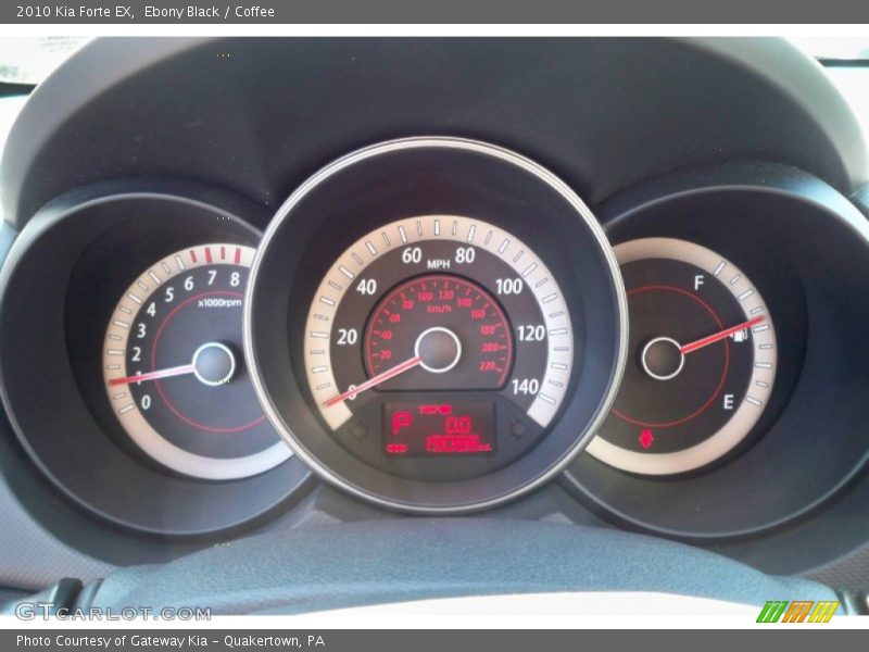 Ebony Black / Coffee 2010 Kia Forte EX