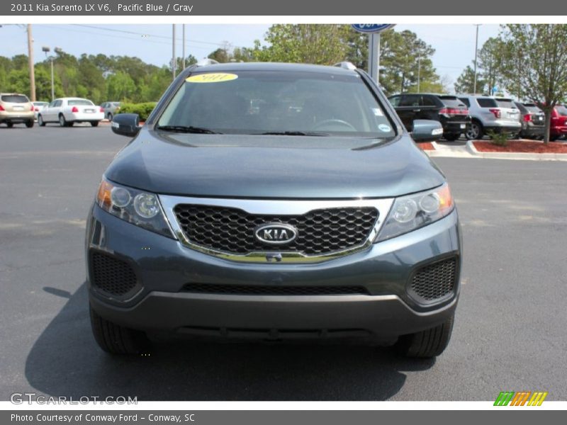 Pacific Blue / Gray 2011 Kia Sorento LX V6