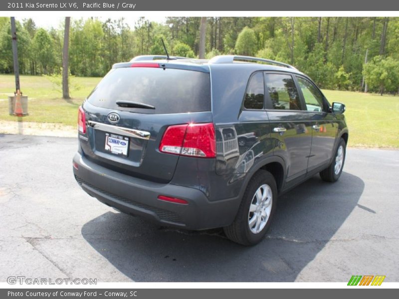 Pacific Blue / Gray 2011 Kia Sorento LX V6