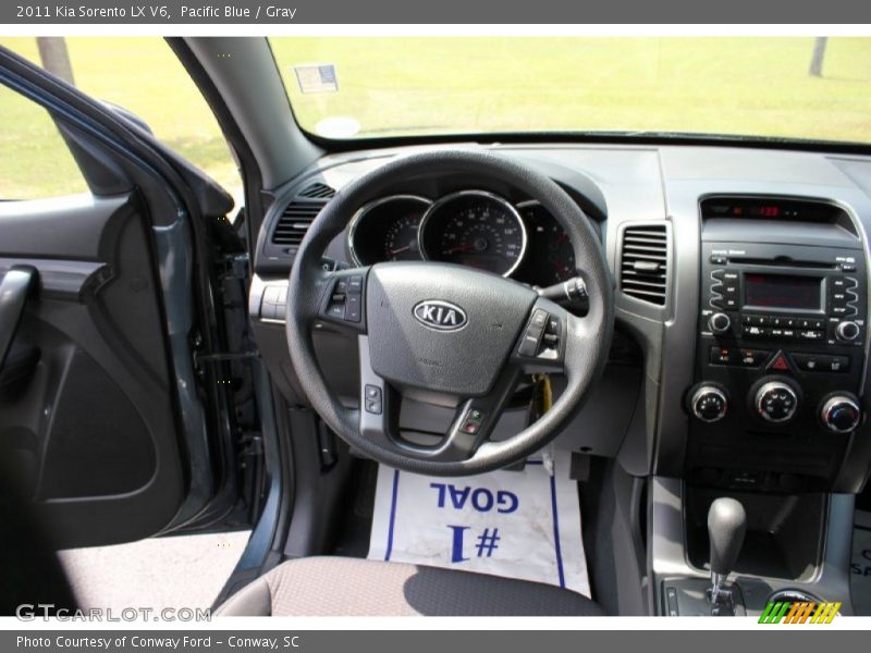 Pacific Blue / Gray 2011 Kia Sorento LX V6