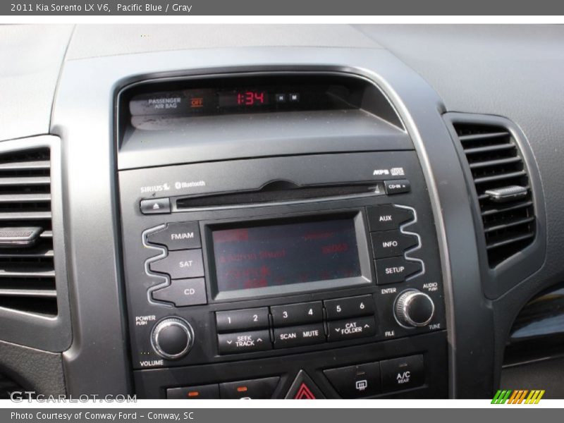 Pacific Blue / Gray 2011 Kia Sorento LX V6