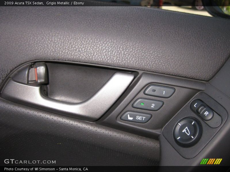 Grigio Metallic / Ebony 2009 Acura TSX Sedan