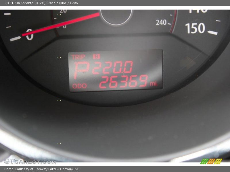 Pacific Blue / Gray 2011 Kia Sorento LX V6