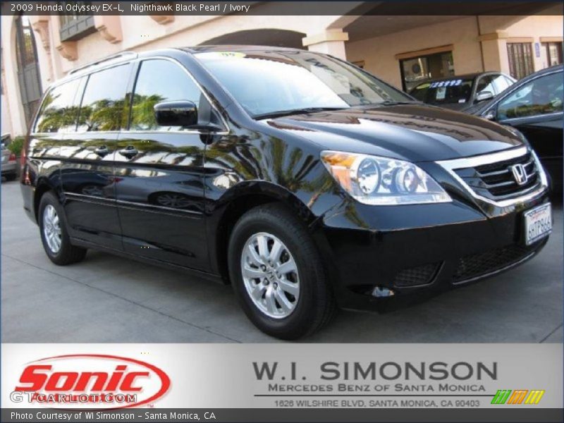 Nighthawk Black Pearl / Ivory 2009 Honda Odyssey EX-L