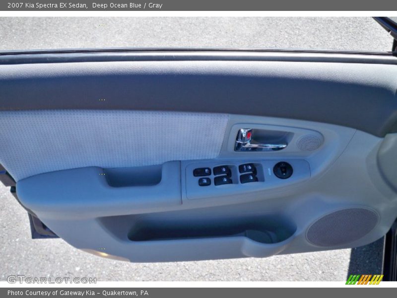 Deep Ocean Blue / Gray 2007 Kia Spectra EX Sedan
