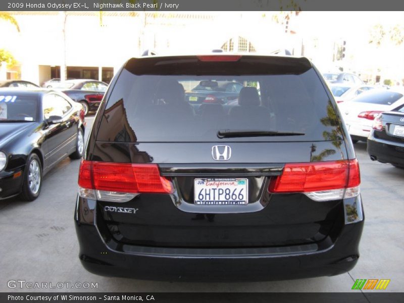 Nighthawk Black Pearl / Ivory 2009 Honda Odyssey EX-L