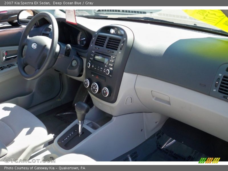 Deep Ocean Blue / Gray 2007 Kia Spectra EX Sedan