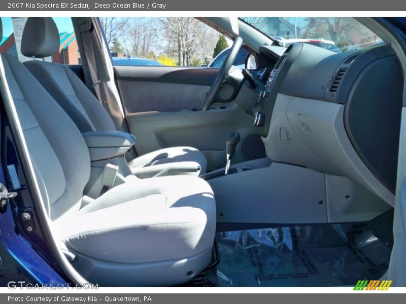 Deep Ocean Blue / Gray 2007 Kia Spectra EX Sedan