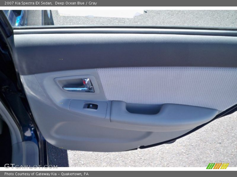 Deep Ocean Blue / Gray 2007 Kia Spectra EX Sedan