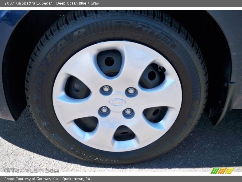 Deep Ocean Blue / Gray 2007 Kia Spectra EX Sedan