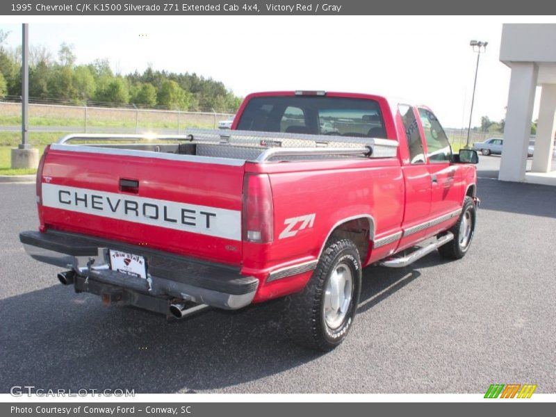 Victory Red / Gray 1995 Chevrolet C/K K1500 Silverado Z71 Extended Cab 4x4