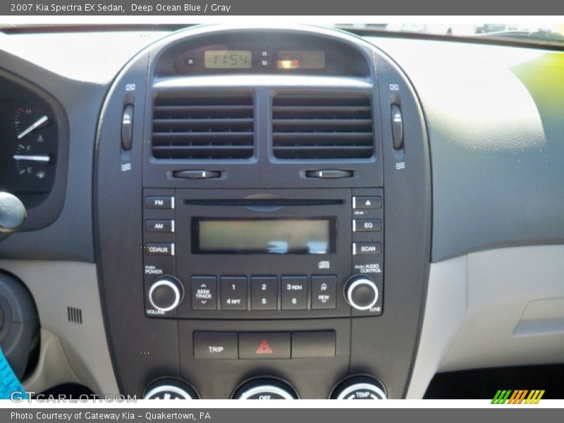 Deep Ocean Blue / Gray 2007 Kia Spectra EX Sedan
