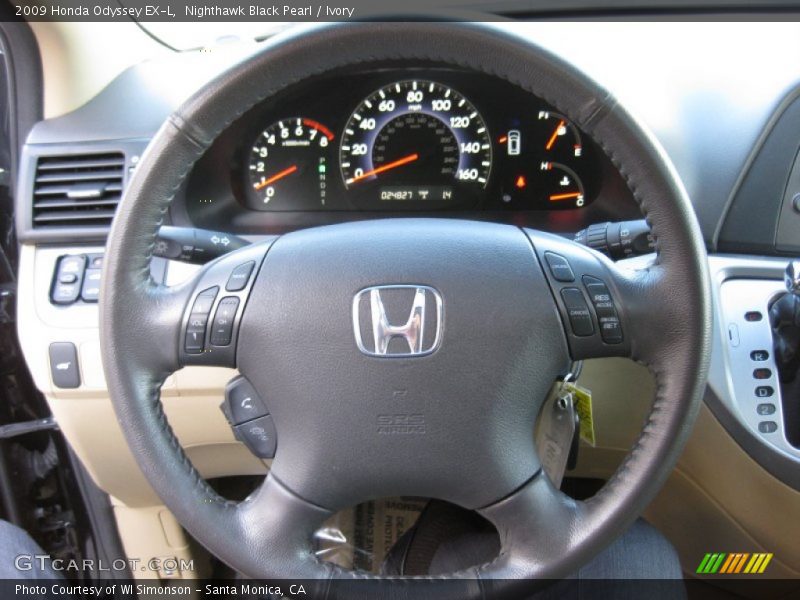 Nighthawk Black Pearl / Ivory 2009 Honda Odyssey EX-L