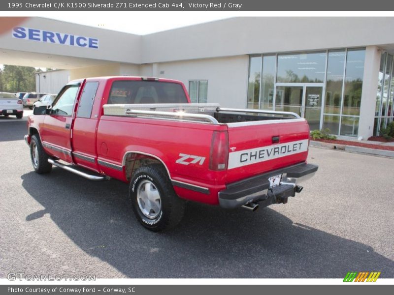 Victory Red / Gray 1995 Chevrolet C/K K1500 Silverado Z71 Extended Cab 4x4