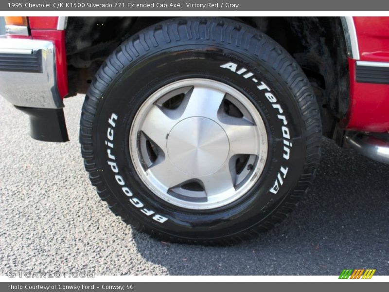 Victory Red / Gray 1995 Chevrolet C/K K1500 Silverado Z71 Extended Cab 4x4