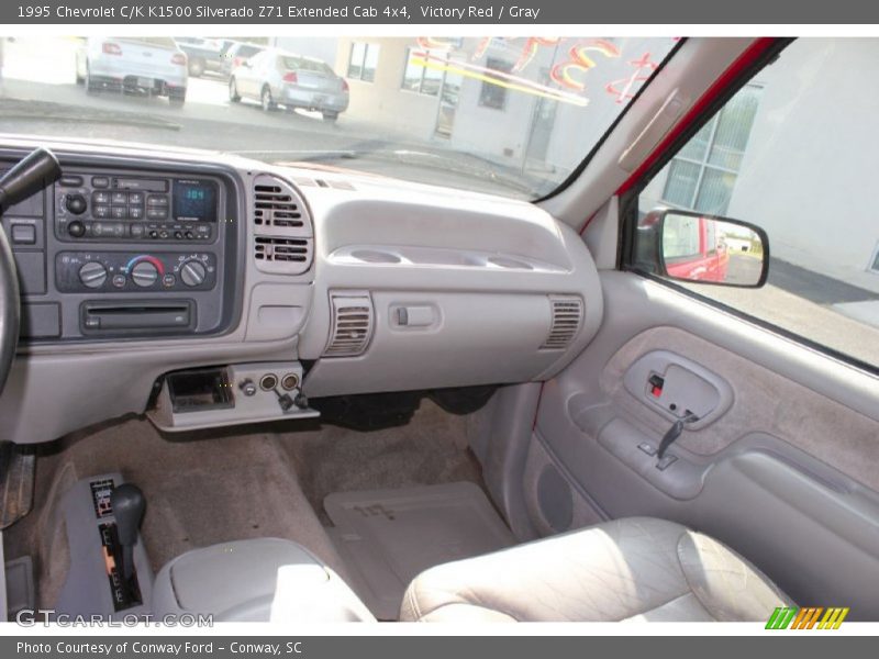 Victory Red / Gray 1995 Chevrolet C/K K1500 Silverado Z71 Extended Cab 4x4