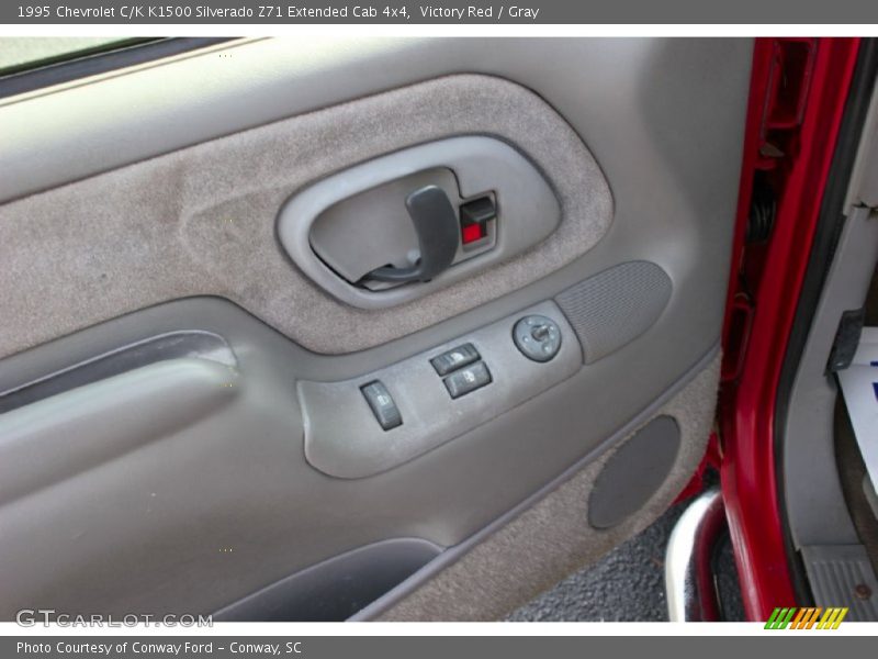 Victory Red / Gray 1995 Chevrolet C/K K1500 Silverado Z71 Extended Cab 4x4