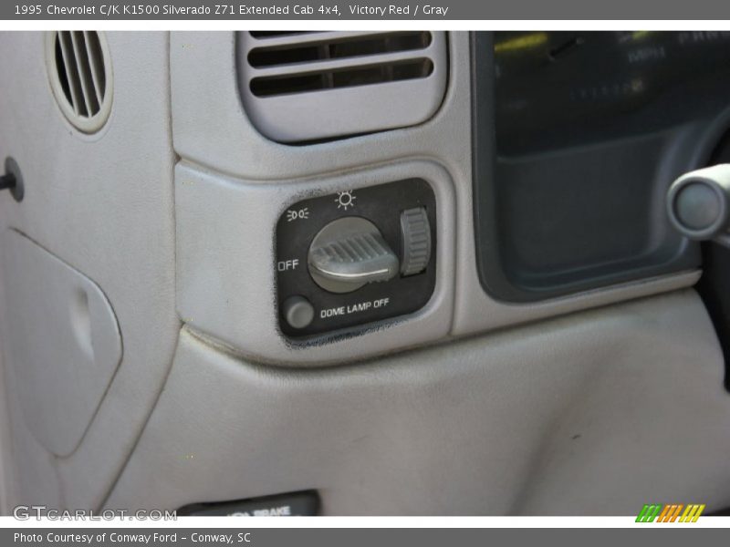 Victory Red / Gray 1995 Chevrolet C/K K1500 Silverado Z71 Extended Cab 4x4