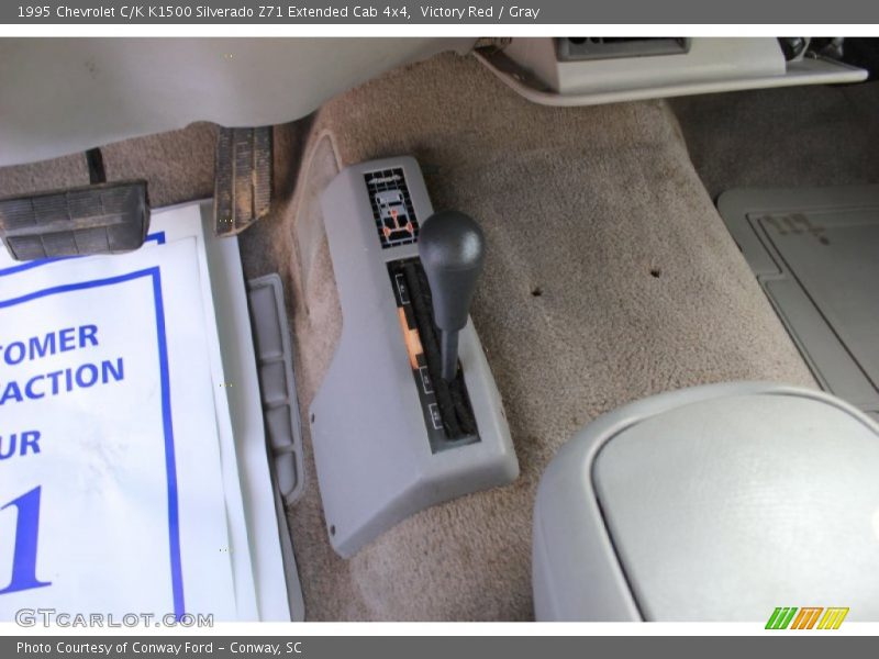 Victory Red / Gray 1995 Chevrolet C/K K1500 Silverado Z71 Extended Cab 4x4